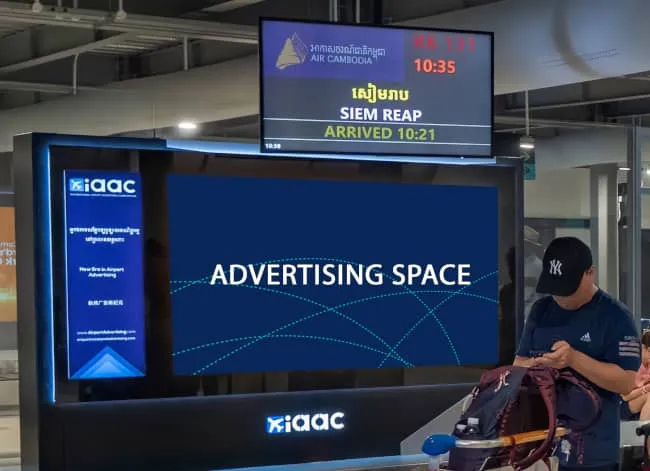 Digital screens at Cambodia Airports